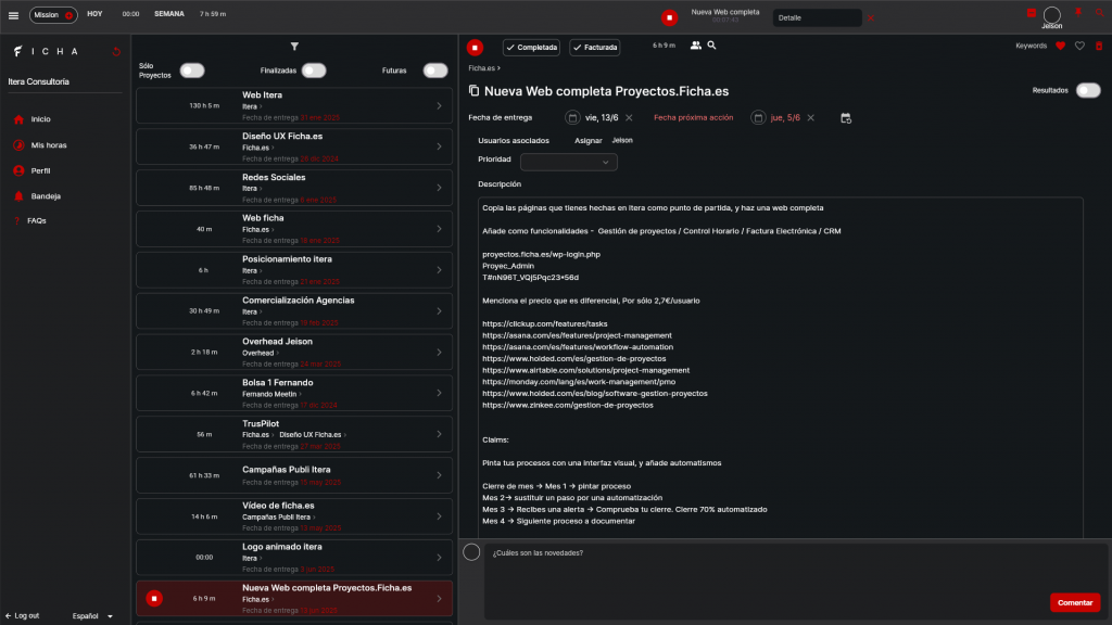 gestión de proyectos